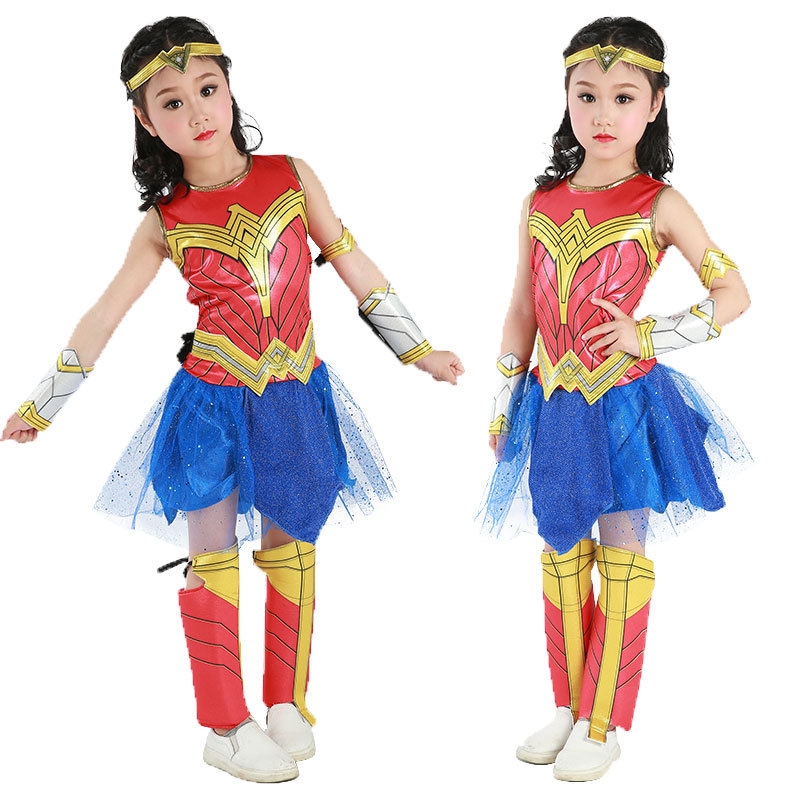 Costum carnaval copii Wonder Woman cu licenta
