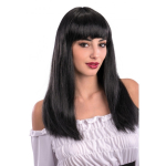 Peruca petrecere bruneta cu breton