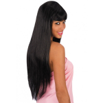 Peruca petrecere neagra lunga