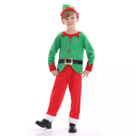 Costum Craciun copii Spiridus cu caciula