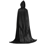 Pelerina carnaval cu gluga copii neagra