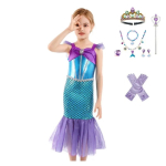 Costum carnaval fete Sirena cu accesorii