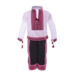 Costum national baieti cu rosu