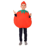 Costum serbare copii Leguma, Rosie, Tomata, cu palarie - imagine 3