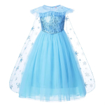 Rochie Elsa Frozen cu pelerina