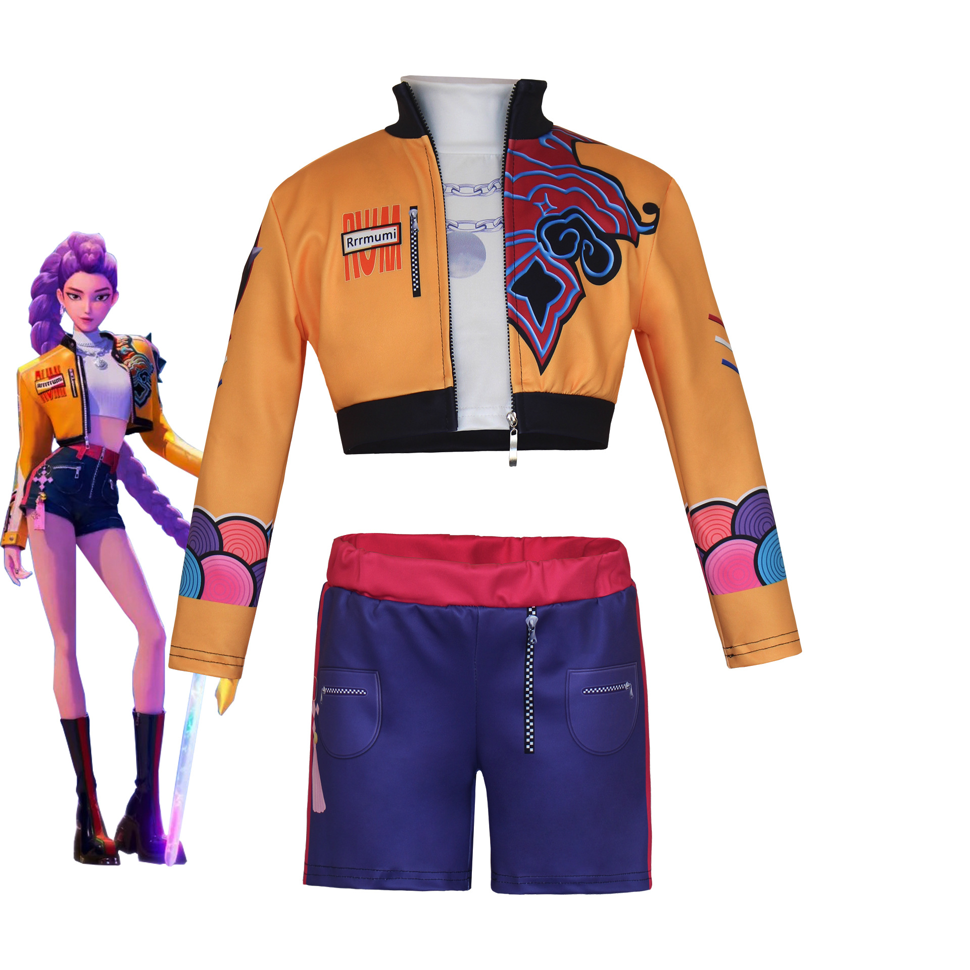 H3124ebd94bdd43ba866c14d0295f4ca6Y Costum Cosplay KPop Demon Hunters, Rumi - imagine 1