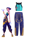 Set Costum cosplay Zoey si 6 figurine articulate, Demon Hunters K‑Pop, multicolor - imagine 2