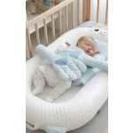 Set copii cosulet multifunctional cu manuta interactiva si set hranire, bumbac, multicolor - imagine 3