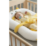 Set copii cosulet multifunctional cu manuta interactiva si set hranire, bumbac, multicolor - imagine 2