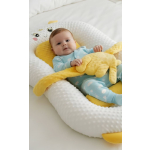 Set copii cosulet multifunctional cu manuta interactiva si set hranire, bumbac, multicolor - imagine 5