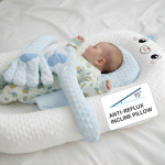 Set Cosulet Multifunctional pentru bebelusi cu Mana Interactiva si set hranire albastru, 0-2 ani - imagine 9