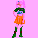 Set Costum si Peruca Cosplay KPop Demon Hunters, Mira - imagine 5