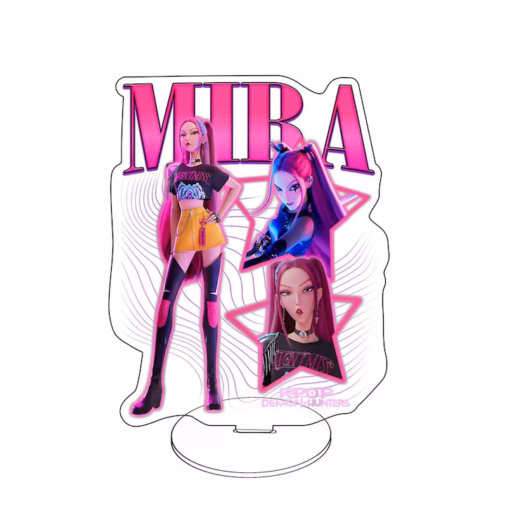 res_452e6ed48ae824a70f2af6fe6528b2af Figurina din acryl Kpop, Mira, 3 imagini, Demon Hunters, 16 cm - imagine 1