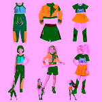 Set Costum si Peruca Cosplay KPop Demon Hunters, Mira - imagine 4