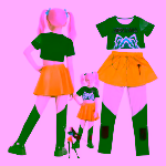 Set Costum si Figurina acrilica KPop Demon Hunters, Mira - imagine 3