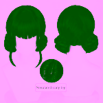 Peruca pentru copii KPop Demon Hunters, Zoey, neagra - imagine 4