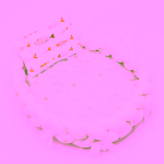 Cosulet cu perna cu pestisori pentru bebelusi, portabil, margini impletite Bumper, bumbac, multicolor cu frunze