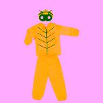 Costum serbare copii Albina, cu masca, galben
