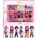 Set Costum cosplay Zoey si 6 figurine articulate, Demon Hunters K‑Pop, multicolor - imagine 7