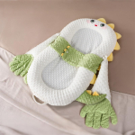 Cosulet Multifunctional pentru Bebelusi, cu Functie Inteligenta de Linistire, Manuta Interactiva, Telecomanda, Doua Perne Moi antiregurgitare, bara cu jucarii si Centura de Siguranta, Alb cu Verde - imagine 6