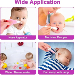 Set pentru ingrijirea copilului, 13 accesorii, cu suport portabil, culoare roz - imagine 5