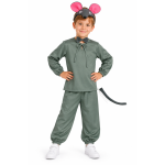 Costum carnaval copii soricel gri cu accesorii