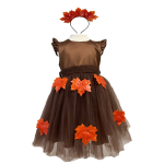 Costum serbare fete Zana Toamna cu bentita - imagine 2