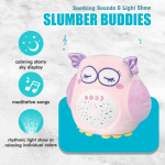 Bufnita dragalasa de plus cu proiector si lumina de veghe, muzica, „Starry Skies Animal Soother” – Jucarie muzicala pentru somnul bebelusilor - imagine 2