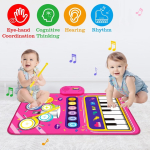 Centru muzical interactiv pentru copii – pian, tobe si efecte sonore, varsta 1-6 ani - imagine 2