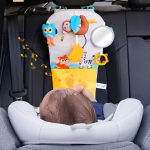 Centru senzorial copii si bebelusi, multifunctional pentru Scaun Auto, Carucior, Patut– cu oglinda, muzica, zornaitori si accesorii pentru dentitie - imagine 3