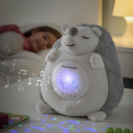 Arici de plus cu proiector si lumina de veghe, muzica, „Starry Skies Animal Soother” – Jucarie muzicala pentru somnul bebelusilor - imagine 6