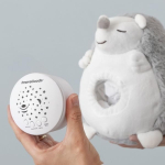 Arici de plus cu proiector si lumina de veghe, muzica, „Starry Skies Animal Soother” – Jucarie muzicala pentru somnul bebelusilor - imagine 4