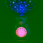 Arici de plus cu proiector si lumina de veghe, muzica, „Starry Skies Animal Soother” – Jucarie muzicala pentru somnul bebelusilor - imagine 3