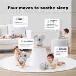 Jucarie plus Koala cu Lumina de Veghe si Sunete Relaxante, miscare de respiratie pentru nou-nascuti 0+ luni - imagine 2