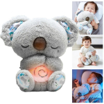 Jucarie plus Koala cu Lumina de Veghe si Sunete Relaxante, miscare de respiratie pentru nou-nascuti 0+ luni - imagine 3