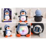 Pinguin de Plus Interactiv cu Lumini, Muzica – Jucarie de Somn si Joaca pentru Bebelusi si Copii, multicolor - imagine 6