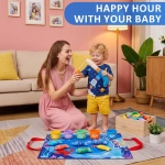 Joc de Pescuit Montessori pentru Copii – Set Complet cu 15 Pesti, 5 Cupe Colorate, Undita si Geanta de Depozitare - imagine 3