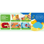 Carte senzoriala educativa Montessori „Mr. Dino Goes Home” – Busy Book interactiva pentru copii, cu activitati motrice, personaje detasabile si jocuri educative - imagine 9