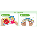 Carte senzoriala educativa Montessori „Mr. Dino Goes Home” – Busy Book interactiva pentru copii, cu activitati motrice, personaje detasabile si jocuri educative - imagine 7