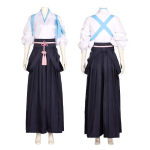 Costum fete Anime Kamisato Ayaka Cosplay, Genshin Impact