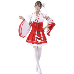 Costum fete Cosplay Hatsune Miku – Varianta Shrine Maiden Japoneza