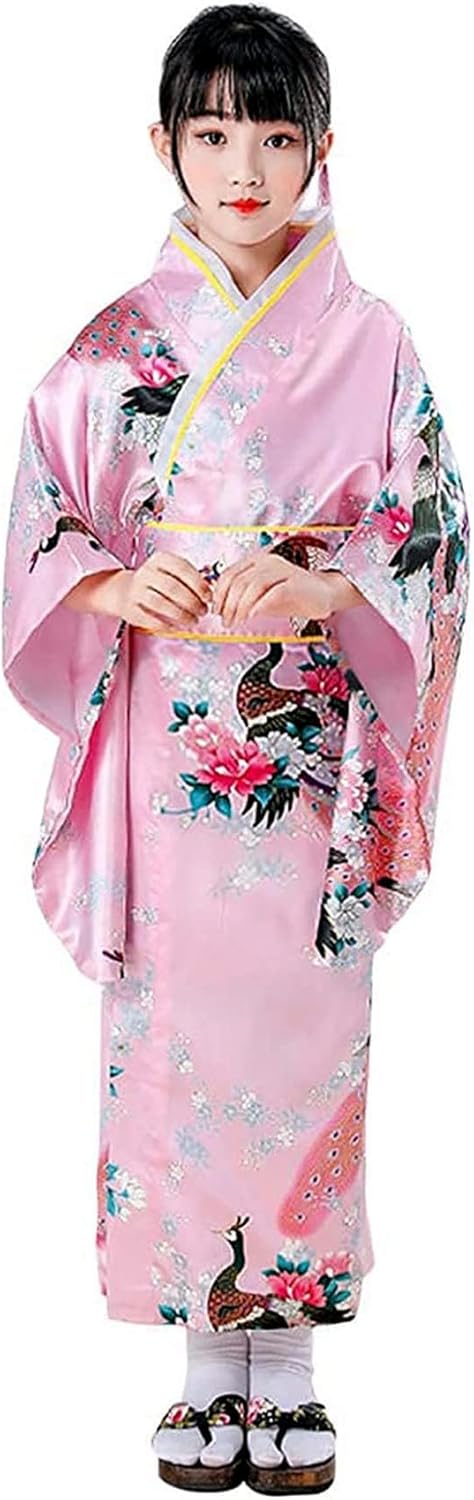 61dIzdW5u-L._AC_SL1500_ Costum carnaval fete Gheisa roz - imagine 1