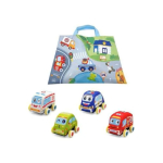 Set interactiv Covoras de Joaca Pliabil cu Trasee, Oras si 4 Masinute, Portabil, Educational pentru Copii - imagine 6