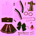 Costum fete Cosplay Hatsune Miku – Varianta Shrine Maiden Japoneza - imagine 7