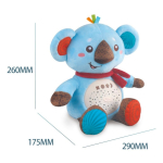 Ursulet Koala de plus cu proiector si lumina de veghe, muzica, „Starry Skies Animal Soother” – Jucarie muzicala pentru somnul bebelusilor - imagine 4