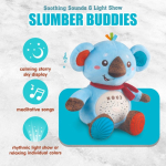 Ursulet Koala de plus cu proiector si lumina de veghe, muzica, „Starry Skies Animal Soother” – Jucarie muzicala pentru somnul bebelusilor - imagine 2