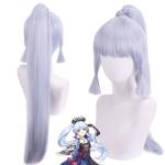 Costum fete Anime Kamisato Ayaka Cosplay, Genshin Impact, costum si peruca - imagine 6