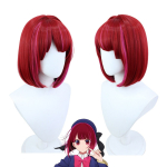 Costum Cosplay Ruby Hoshino – Oshi no Ko, Uniforma Completa cu Peruca Rosie, Arima Kana - imagine 4