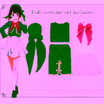 Costum Cosplay Ruby Hoshino – Oshi no Ko, Uniforma Completa cu Peruca Rosie, Arima Kana - imagine 8