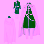 Costum Anime Cospaly Himmel – Frieren: Beyond Journey's End, Pelerina Alba, Tunica Albastra